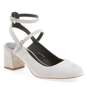 Rebecca Minkoff Double Strapped Suede Pumps